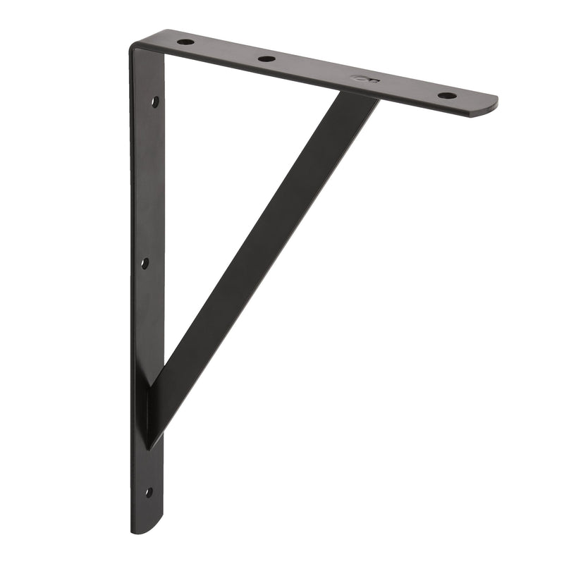 type A Heavy-Duty Shelf Bracket, Black, 8 x 12-in C1