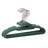 type A Kids' Non-Slip Slim Swivel Hanger, Smoked Pine, 10-pk