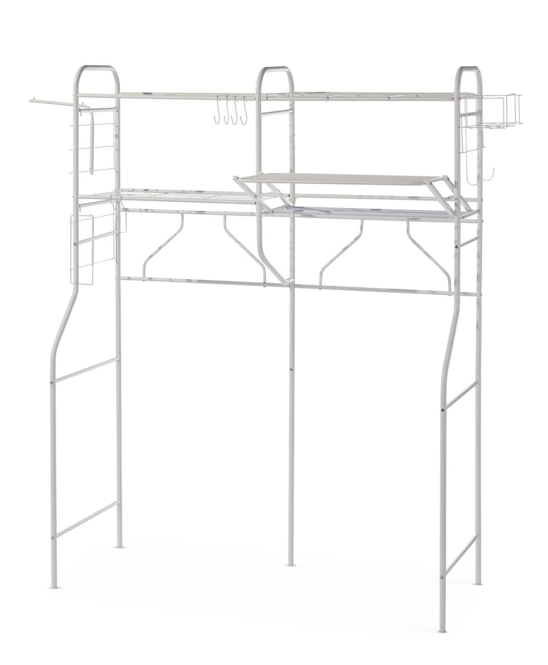 type A Linear Double-Unit Laundry Organization System, White Q4