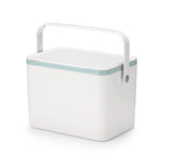 type A Plastic Rectangular Compost Bin, White, 4-L