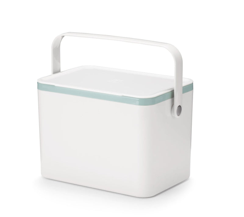 type A Plastic Rectangular Compost Bin, White, 4-L T1