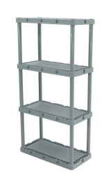 type A Prima Light-Duty 4-Tier Connecting Shelving Storage Unit, Holds up to 220-lb