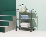 type A Radiant 3-Tier Utility Cart with Wheels, Grey