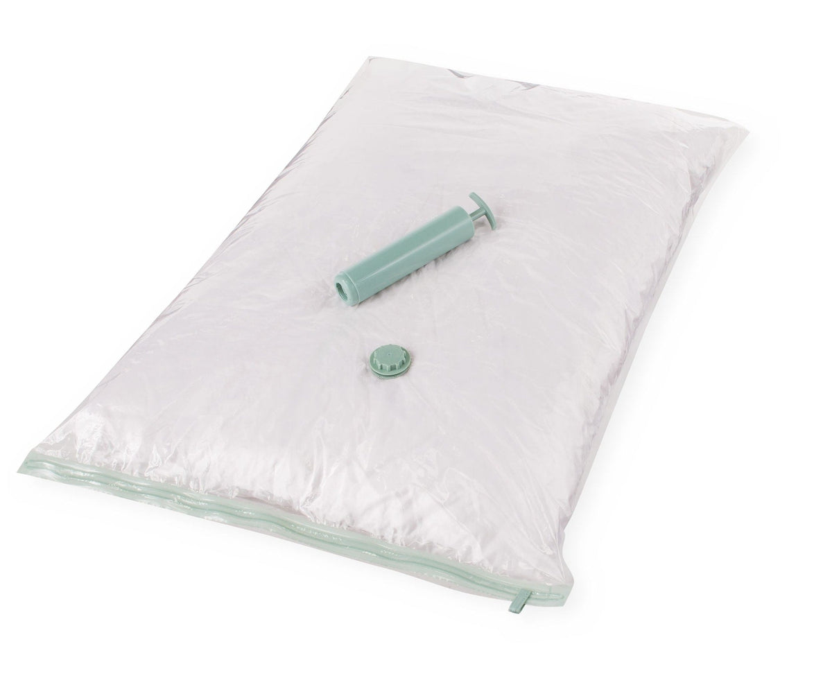 type A Reusable Vacuum Seal Storage Bag Set with Pump, Jumbo, 10-pk
