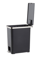 Type A Slim Black Resin Garbage Can, 15-L