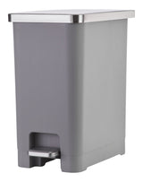 Type A Slim Grey Resin Garbage Can, 15-L