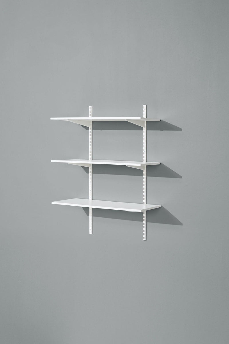 type A Wooden Floating Wall Shelf Board, White, 16 x 35-in Z4
