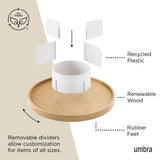 Umbra Bellwood 5-Section Lazy Susan with Removable Dividers