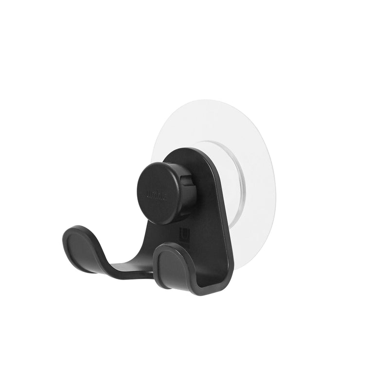 Umbra Flex Adhesive Rust-Resistant Double Shower Hook, Black U0