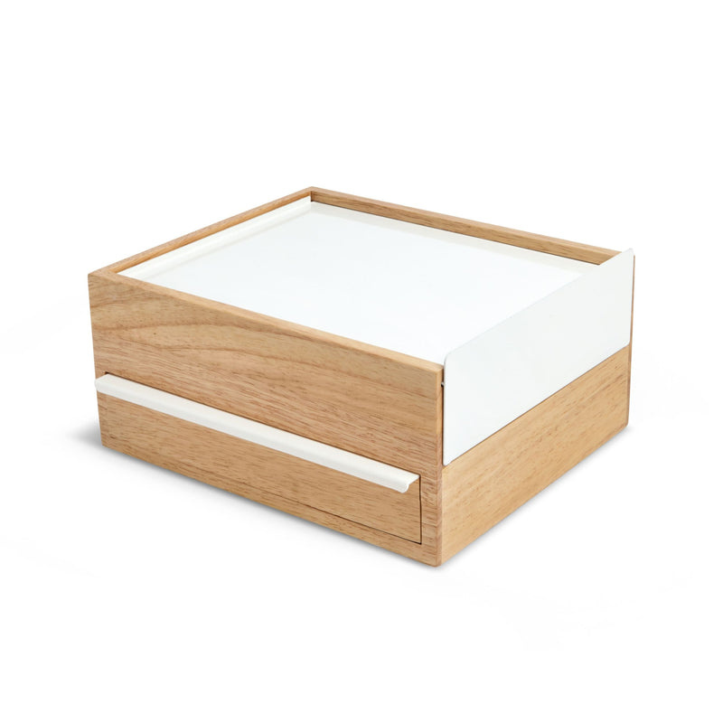 Umbra Stowit Jewelry Box, White/Natural V1