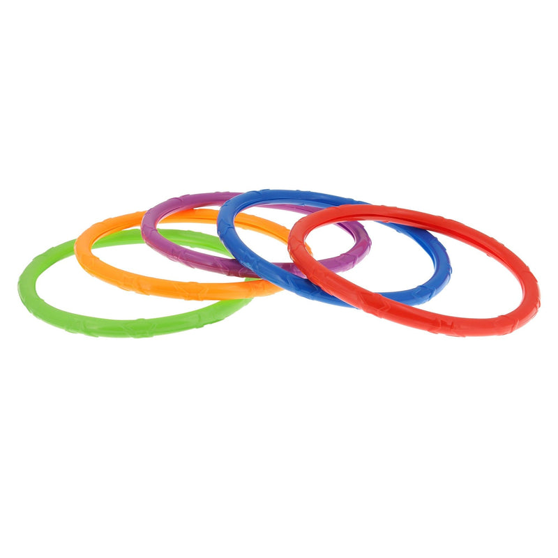 Underwater Dive Rings Pool Kids' Collection Game, Multi-Coloured, 5-pk, Ages 5+, for Beach/Pool Fun Activities T6
