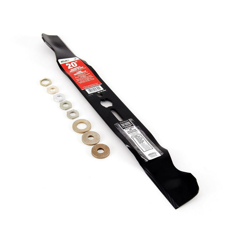 Universal Lawn Mower Replacement Mulching Blade, 20-in, Black W4