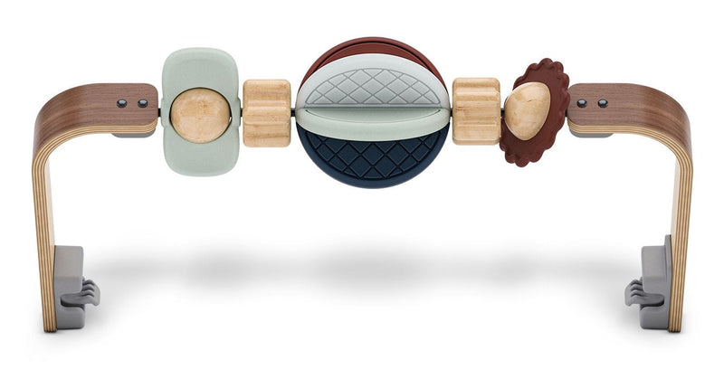 UPPAbaby Mira Bouncer Wonder Wheel Toy Bar, Walnut Wood E7