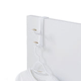 Urbana Plastic 2-Hook Over the Door Hook, White, 10-in