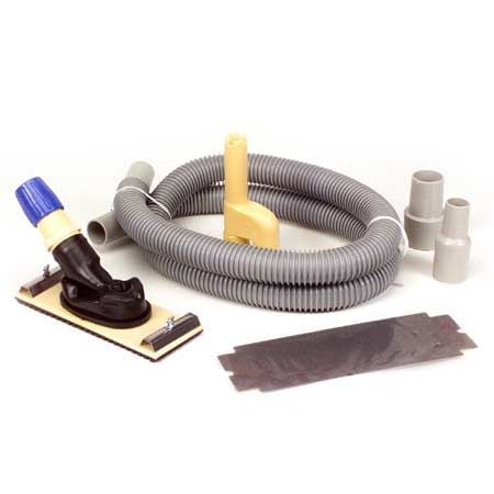 Vac-Pole Dust-Free Sander Kit with 6-in Hose, Shop-Vac/Vacuum Adaptors & Medium Grit Sandpaper H6