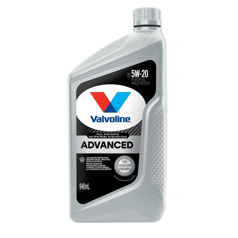 Valvoline 5W20 Advanced Synthetic Engine/Motor Oil, 946-mL F5