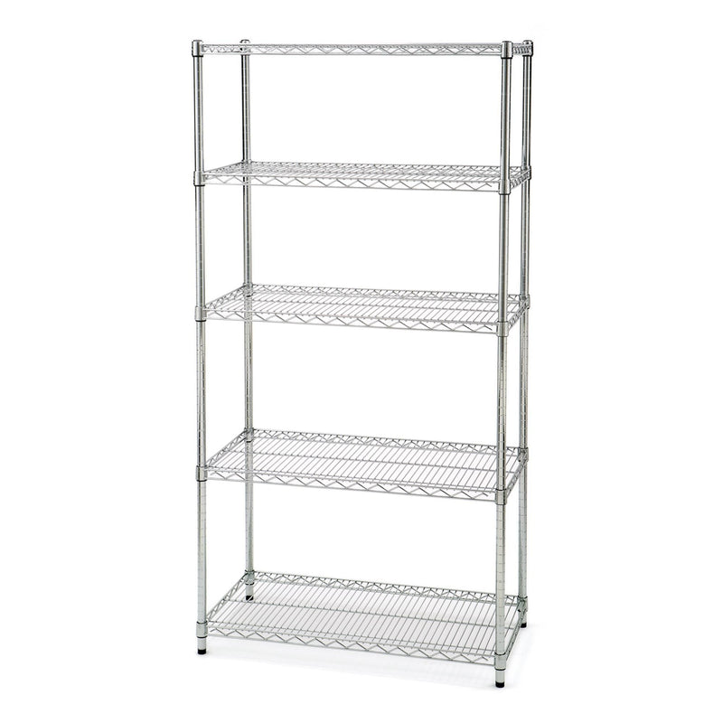 Vancouver Classics 5-Tier NSF Shelving, 36-in x 18-in x 72-in, Zinc K7