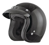 VCAN Adult Open-Face Motorcycle Helmet, Black, Assorted Sizes