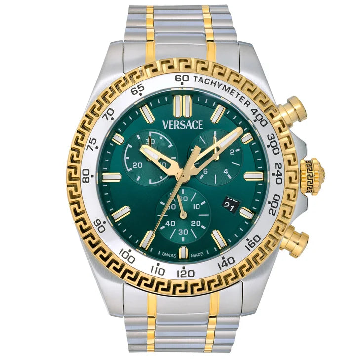 Versace Chrono X Green Dial Men's Watch W6