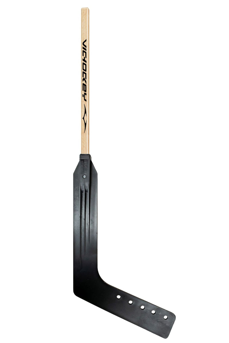 VIC Wood Goalie Street Hockey Stick with Plastic Blade, Youth, 42-in N0
