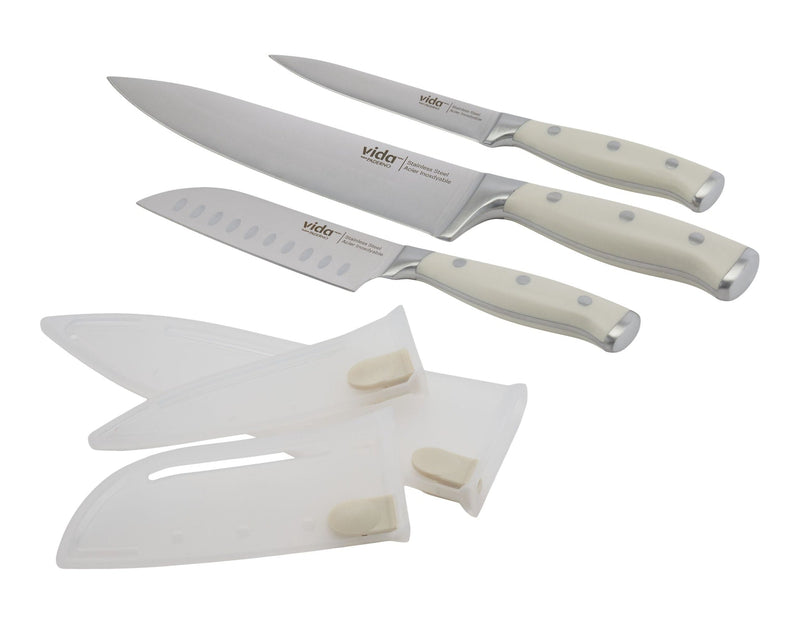 Vida 3PC KNIFE PACK WHITE M6