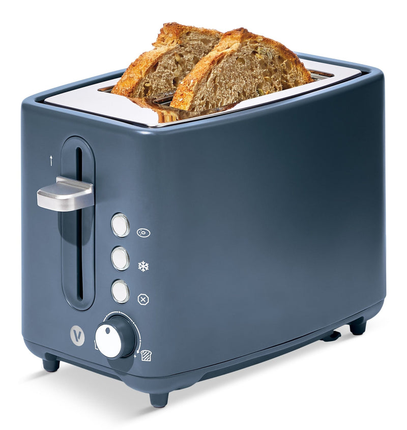 Vida by PADERNO Colour Series 2-Slice Toaster with 3 Settings, Bluefin S5