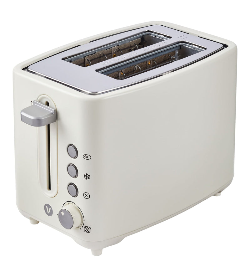 Vida by PADERNO Colour Series 2-Slice Toaster with 3 Settings, Shortbread E1