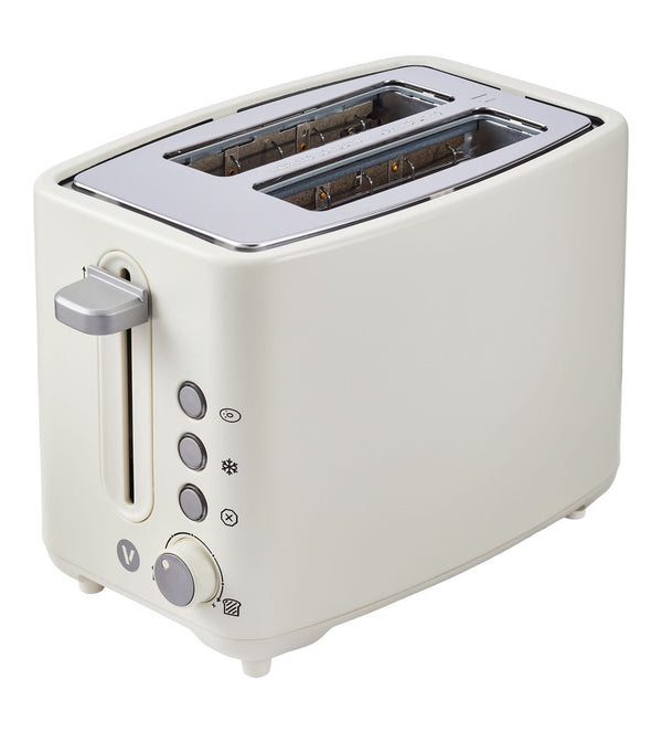 Vida by PADERNO Colour Series 2-Slice Toaster with 3 Settings, Shortbread W3