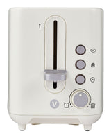 Vida by PADERNO Colour Series 2-Slice Toaster with 3 Settings, Shortbread