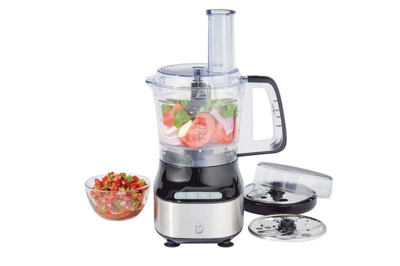 Vida by PADERNO Compact 3-Cup Mini Food Chopper with Storage Case, Silver E7