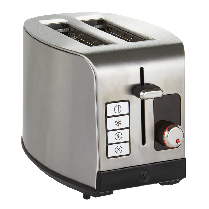 Vida by PADERNO Digital Stainless Steel Toaster, 2-Slice J8