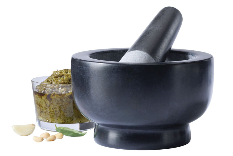 Vida By Paderno Granite Mortar & Pestle, Black T2