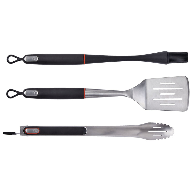 Vida by PADERNO Outdoor BBQ Grill/Griddle Tool Set, 3-pc T3