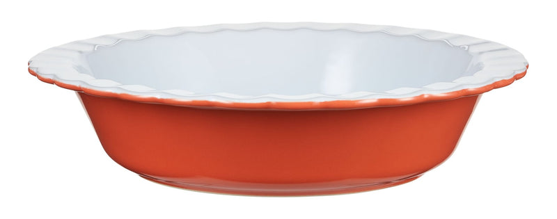 Vida by PADERNO Pie Ceramic Baking Dish, Orange E7
