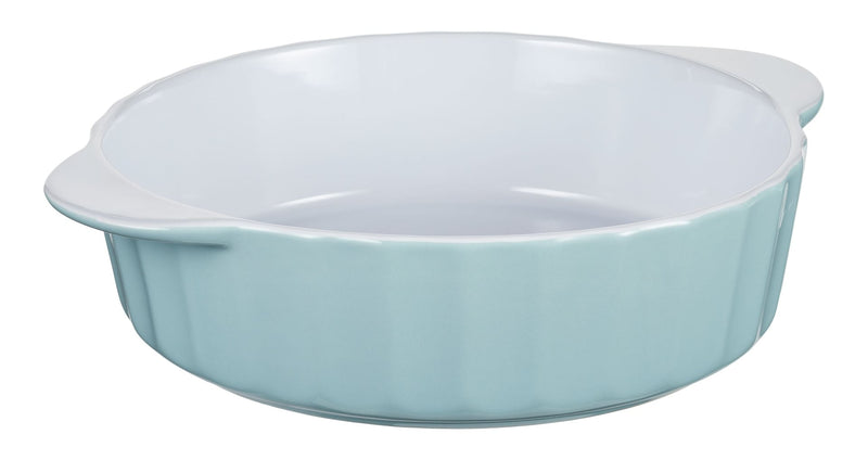 Vida by PADERNO Round Ceramic Baking Dish, 2.1 L, Blue F3