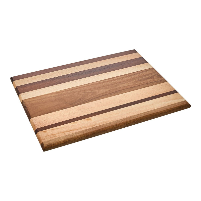 Vida by PADERNO Striped Multi Wood Large Cutting Board B7