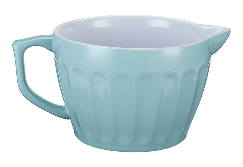 Vida by PADERNO White/Blue Ceramic Batter Bowl, 2.5-qt Z8