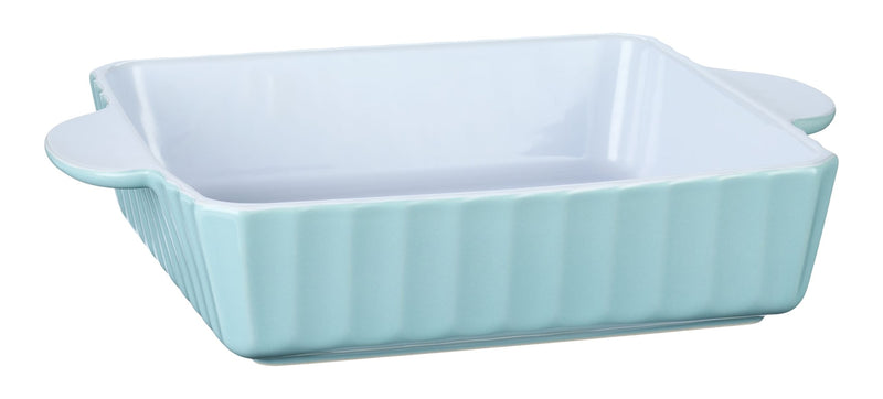 Vida by PADERNO White/Blue Ceramic Square Baking Dish, 9-in J5