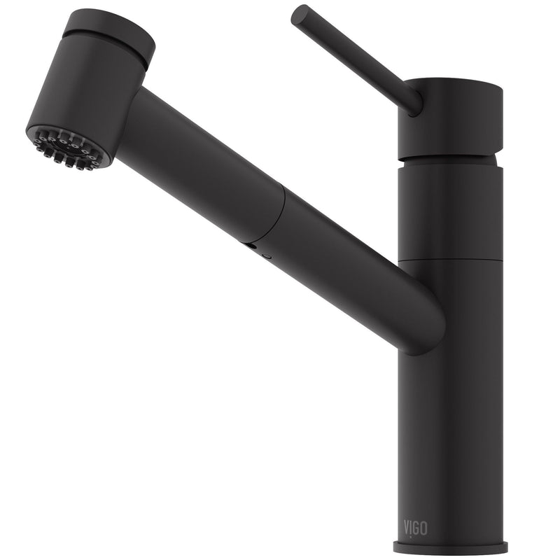 VIGO Branson 9-in Kitchen Faucet, Various Finishes H8