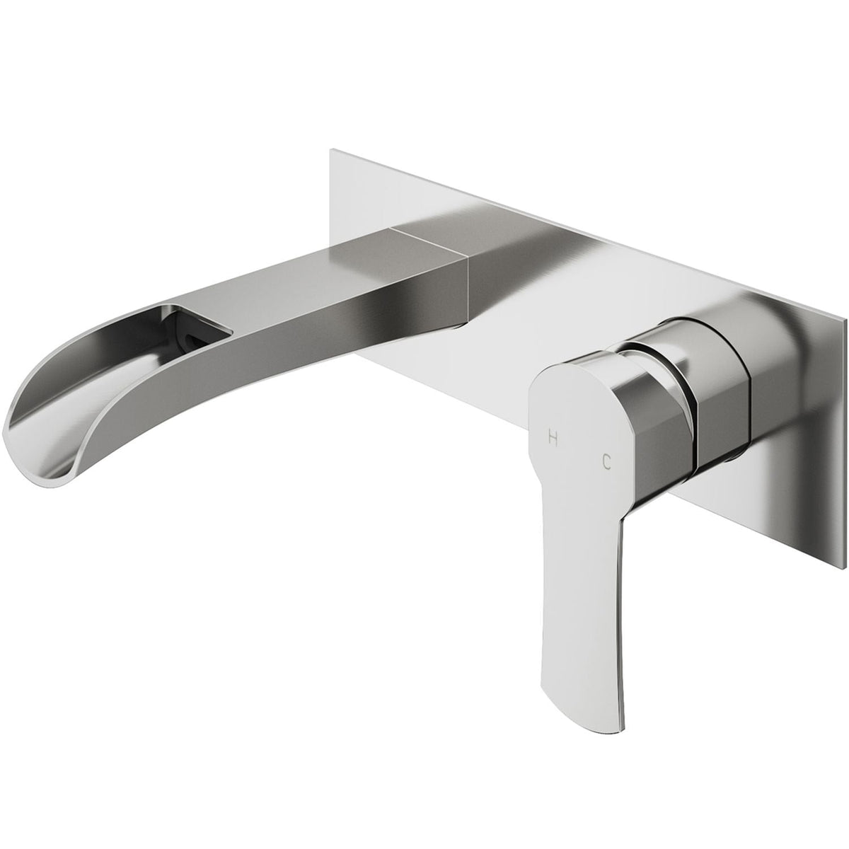 VIGO Cornelius Wall Mount Single Handle Bathroom Sink Faucet, WaterSense Certified, Brushed Nickel