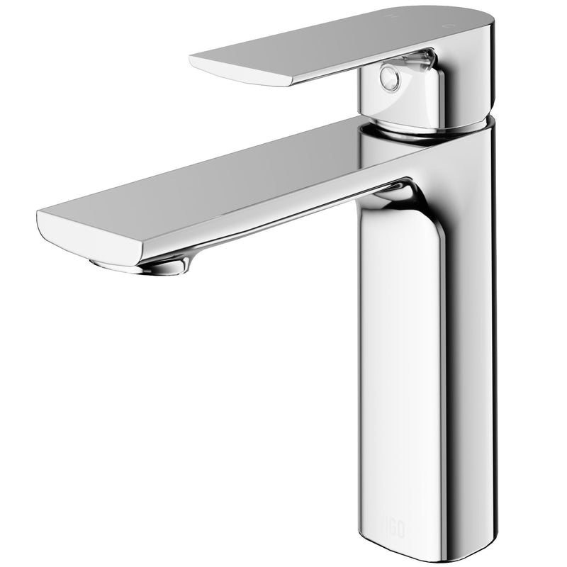 VIGO Davidson Single Handle Single Hole Bathroom Sink Faucet, WaterSense Certified, Chrome Q2