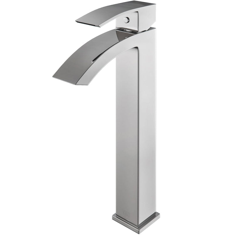 VIGO Duris Single Handle Single Hole Bathroom Sink Faucet, WaterSense Certified, Chrome J3