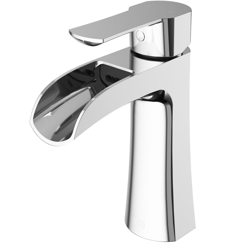 VIGO Paloma Single Handle Single Hole Bathroom Sink Faucet, WaterSense Certified, Chrome H3