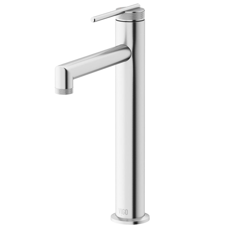 VIGO Sterling 6-in Vessel Bathroom Faucet, Various Finishes R8