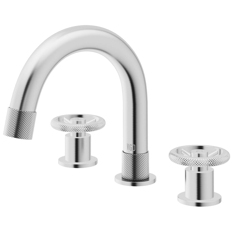 VIGO Wythe 8-in Arched Bathroom Faucet, Various Finishes V6