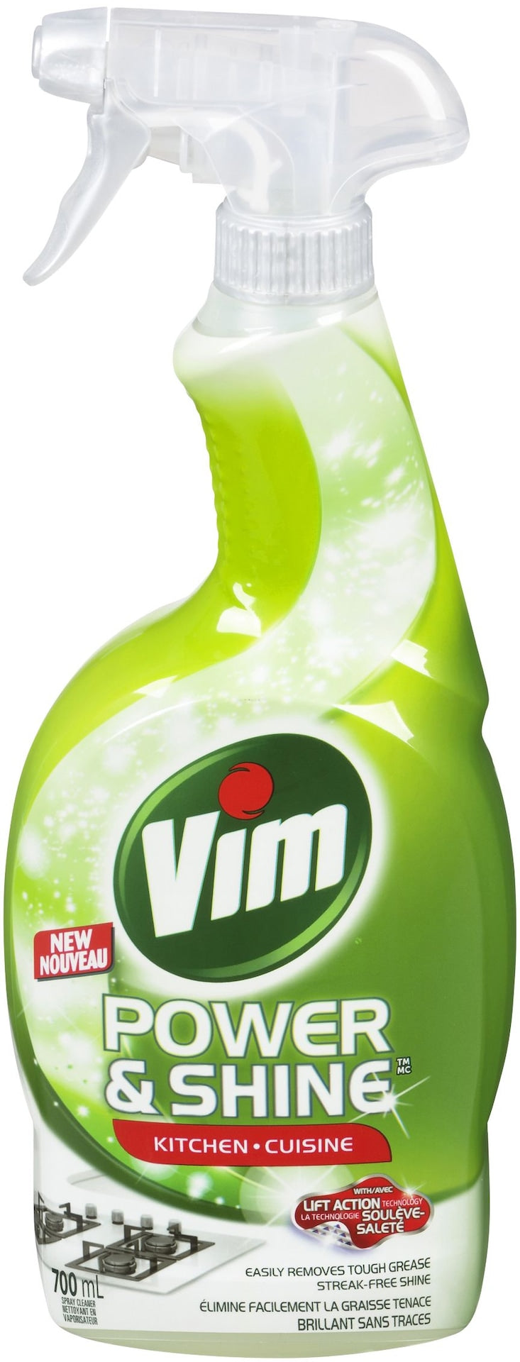 Vim Power & Shine Kitchen Cleaner Spray, 700-mL O6