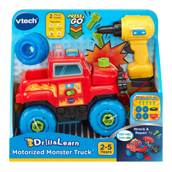 VTech Drill and Learn Monster Truck Toy for Ages 3+ B4