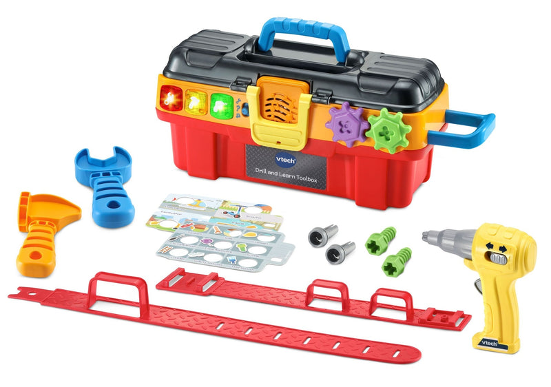 VTech Drill & Learn Toolbox Pro, English Language Version, Battery Operated I0