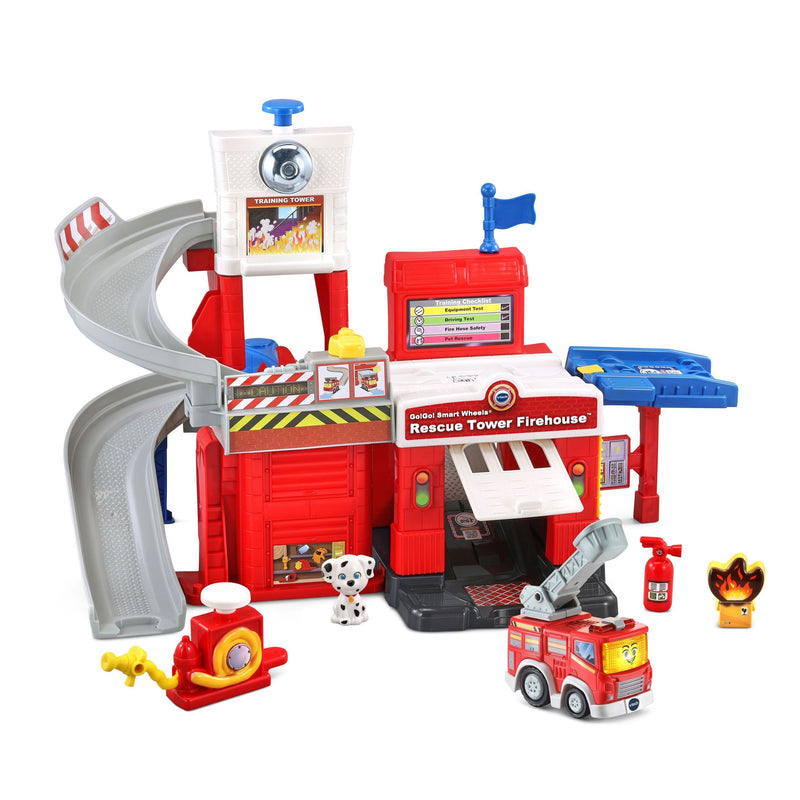 VTech Go! Go! Smart Wheels Race Rescue Firehouse Track, English C9