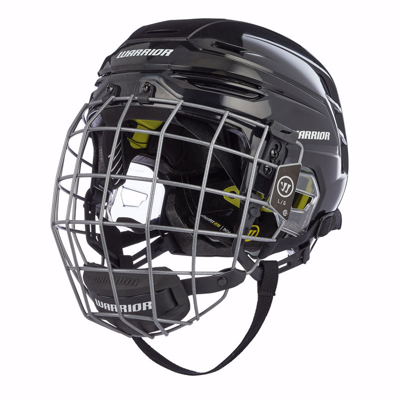 Warrior Alpha Pro Hockey Helmet Combo, Black G0